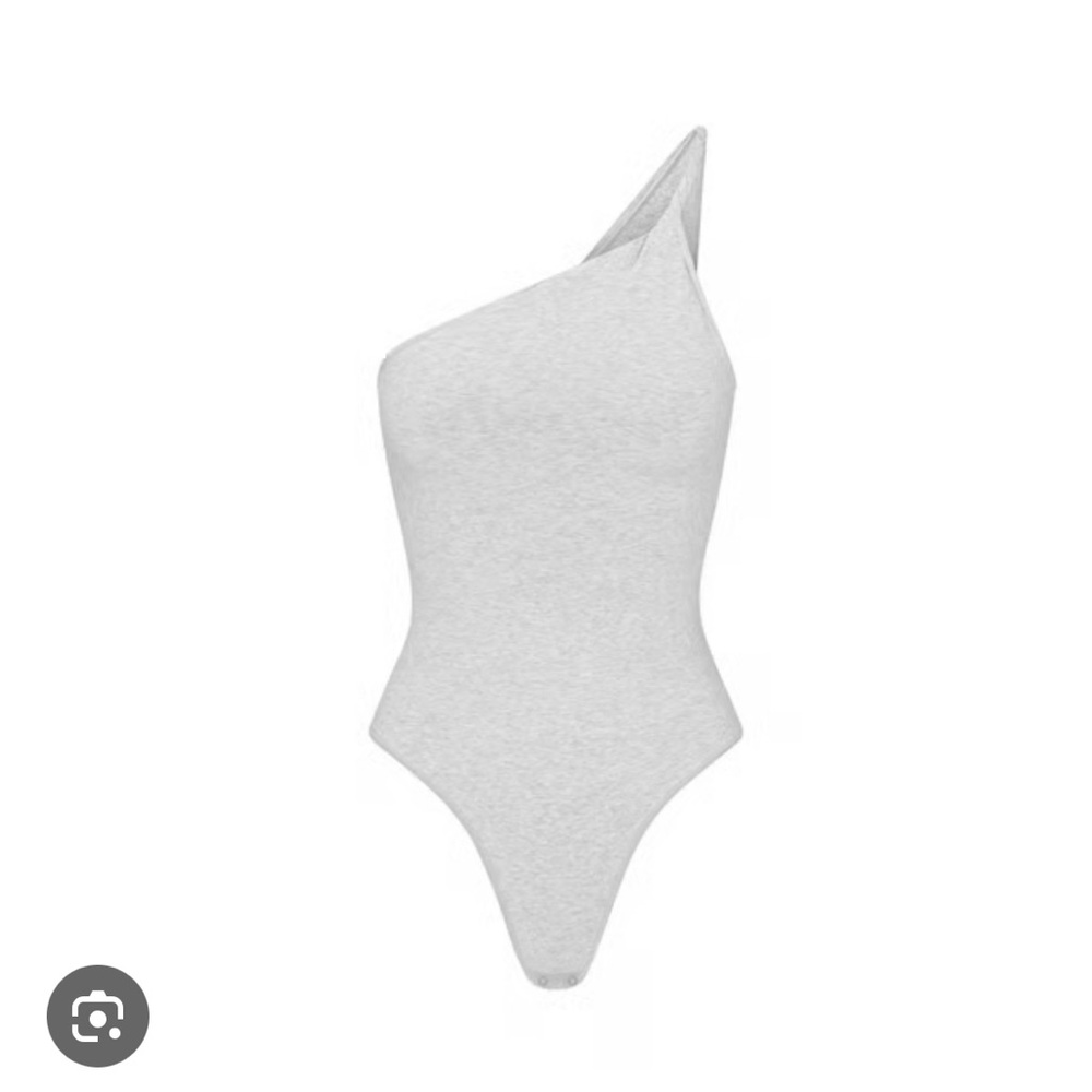 NWOT SKIMS Cotton Twist Bodysuit Grey Large